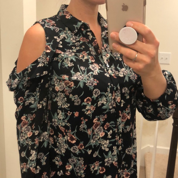 Navy floral dress - Picture 3 of 8